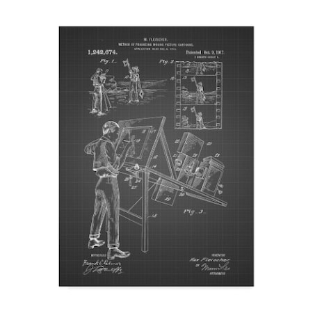 Cole Borders 'Technical Drawing' Canvas Art,14x19